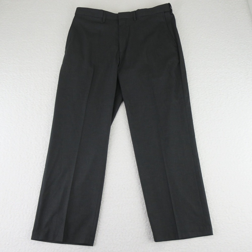 J.M. Haggar Classic Fit Premium Stretch Suit Pants Mens 36X29 Dark Gray $100